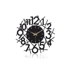 Muyika 41x41cm Modern Metal Silent Wall Clock - Large Decorative Timepiece for Home