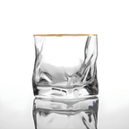 Gold Hoshi Japanese Crystal Whisky Glass