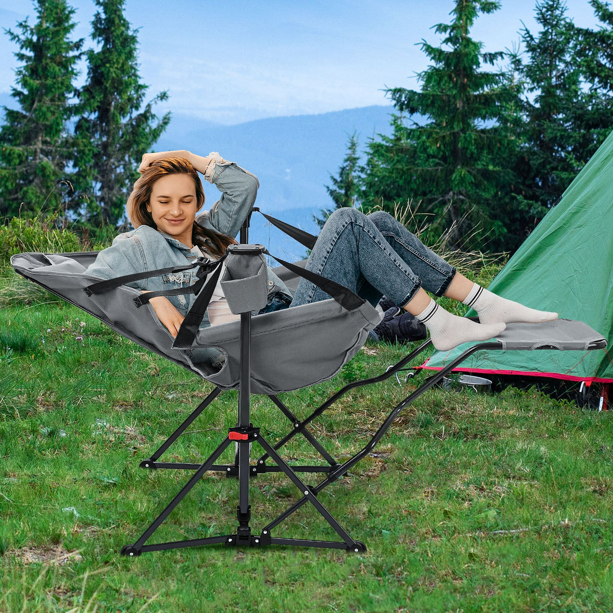 Ainfox Hammock Camping Chair for Outdoor Patio & Poolside