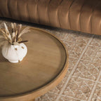 Rice Handcrafted Fringed Jute Carpet
