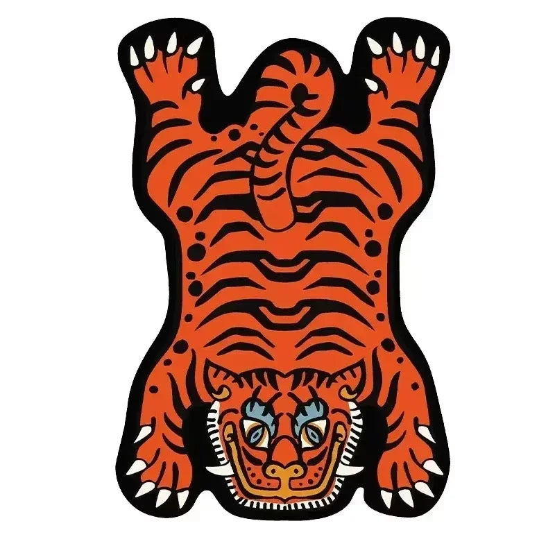 VIKAMA Cartoon Tiger Carpet - Durable and Easy to Clean Home Decor