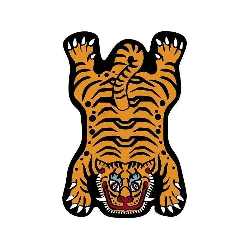 VIKAMA Cartoon Tiger Carpet - Durable and Easy to Clean Home Decor