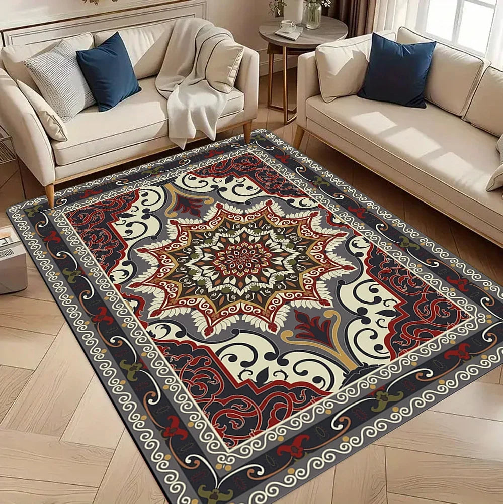 Persian Luxury Carpet: Living Room, Bedroom, Lounge Large Rug, Non-slip