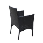 4 PC Rattan Patio Furniture Set Outdoor Cushioned Wicker Sofa