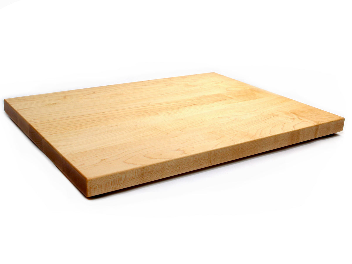 1.25” Thick Extra Large Butcher Block Cutting Board With Rubber Feet.
