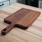 Walnut Cutting Board and/or Charcuterie Board With Handle, 100% Handmade in the USA