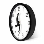 Wall Clock Silly Walk Wall Clock Comedy Creative Artwork Sweep Seconds Silent Funny Modern Silent Wall Watch Clock for Living Room Decor  Comedian Home Decor Novelty Wall Watch Funny Walking Silent Mute Clock